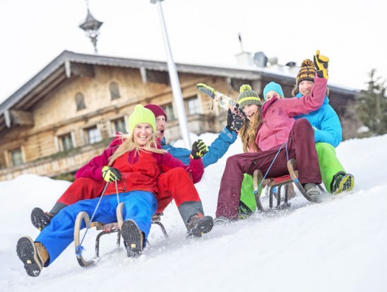 Rodeln beim Sattelbauer in Flachau © Flachau Tourismus